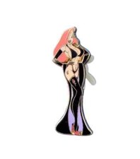 Sexy Jessica Rabbit Pin Badge Approx 43mm New In Pack Bikini Stocking Collector