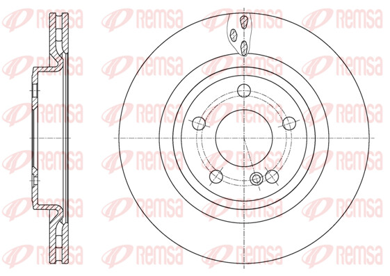 Remsa 2X Bremsscheibe Hinten Ø295Mm BelüFtet FüR Mercedes-Benz Gla-Klasse X156-image