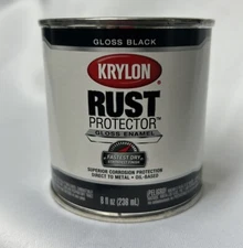 KRYLON Rust Protector and Preventative Enamel with Primer Half-Pints Gloss Black