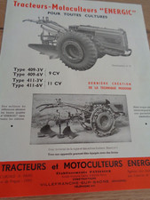 CATALOGUE , PUB , BROCHURE  - MOTOCULTEUR ENERGIC - JARDIN - AGRICOLE