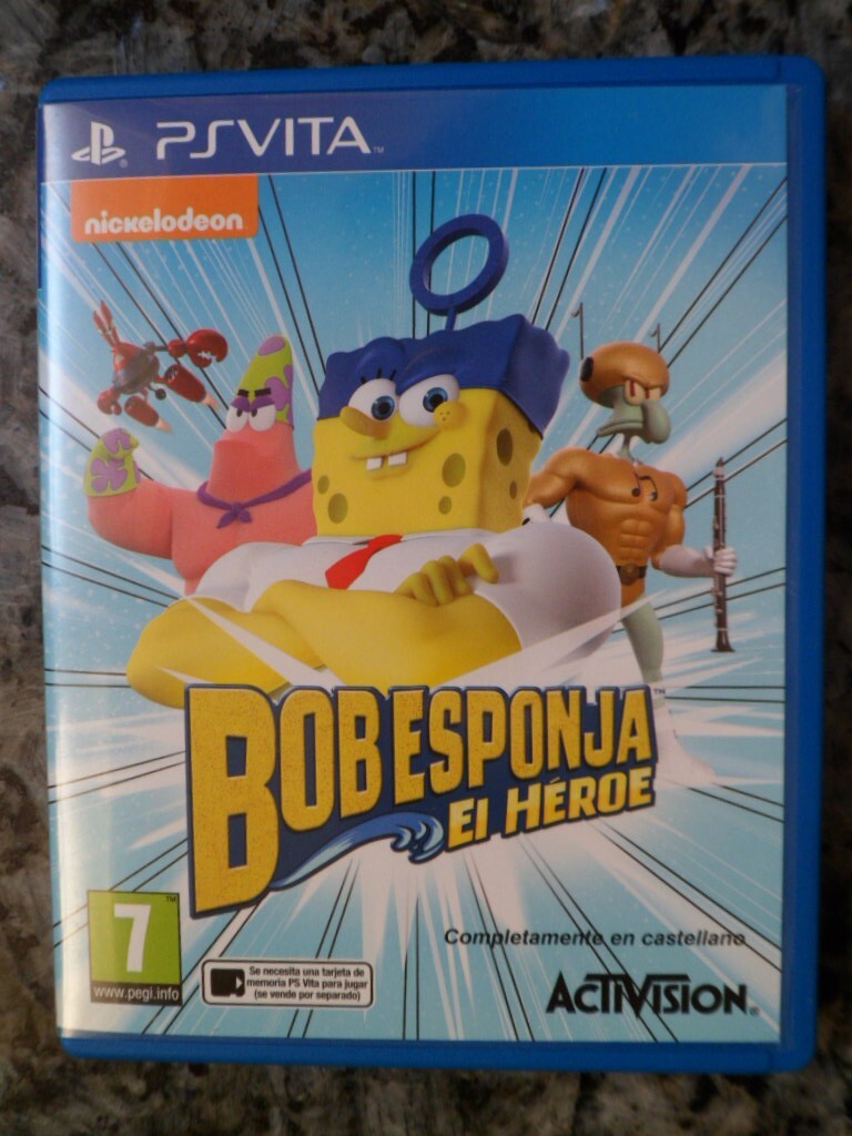 SpongeBob HeroPants PS Vita Bob Esponja El Héroe Nickelodeon castellano english;