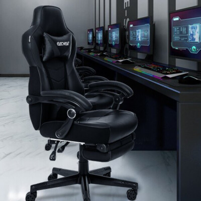 Massage Gaming Chair Office Racing Recliner Swivel Seat Executive with  Footrest UK