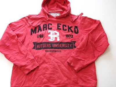 Marc Ecko Hoodie Herren XL rot Kapuzenpullover Pullover Pulli