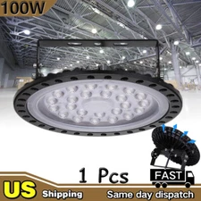 100W UFO LED High Bay Light Factory Warehouse Lighting Industrial GYM Work Lamp