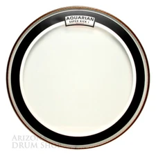 AQUARIAN 24" Super Kick I Clear , Single Ply Bass Head (SKI24) - IN STOCK !