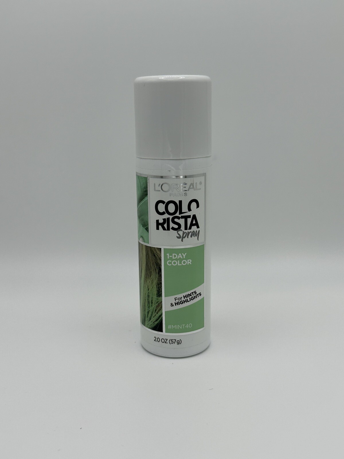 L'Oreal Paris Colorista 1-Day Washable Temporary Hair Color Spray Mint 2 Ounces