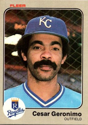 1983 Fleer #112 Cesar Geronimo baseball card 4u