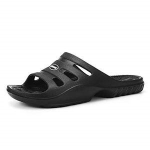 Mens Slide Sandals Athletic Slippers Arch Support Shower Pool Beach Sports Gym | eBay