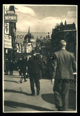 London 1930er - Fleet Street - Foto 6x8cm