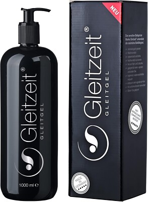 Gleitzeit Gleitgel Wasserbasis PREMIUM 1 Liter XXL Gleitmittel sensitiv