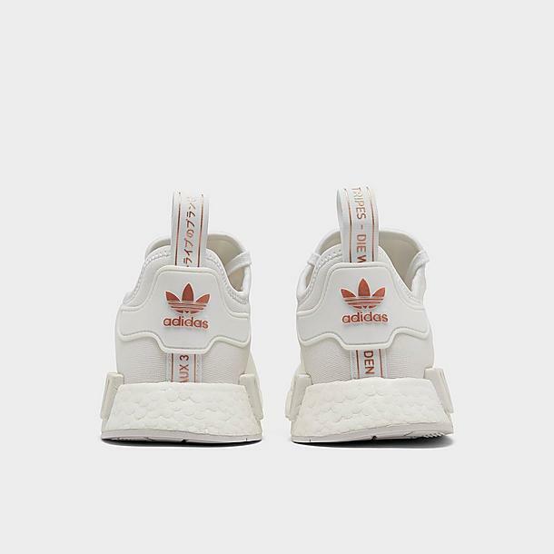white nmds with rose gold