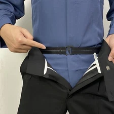 Men's Adjustable Shirt Stays – Non-Slip Elastic Belts for Formal Wear & Weddings