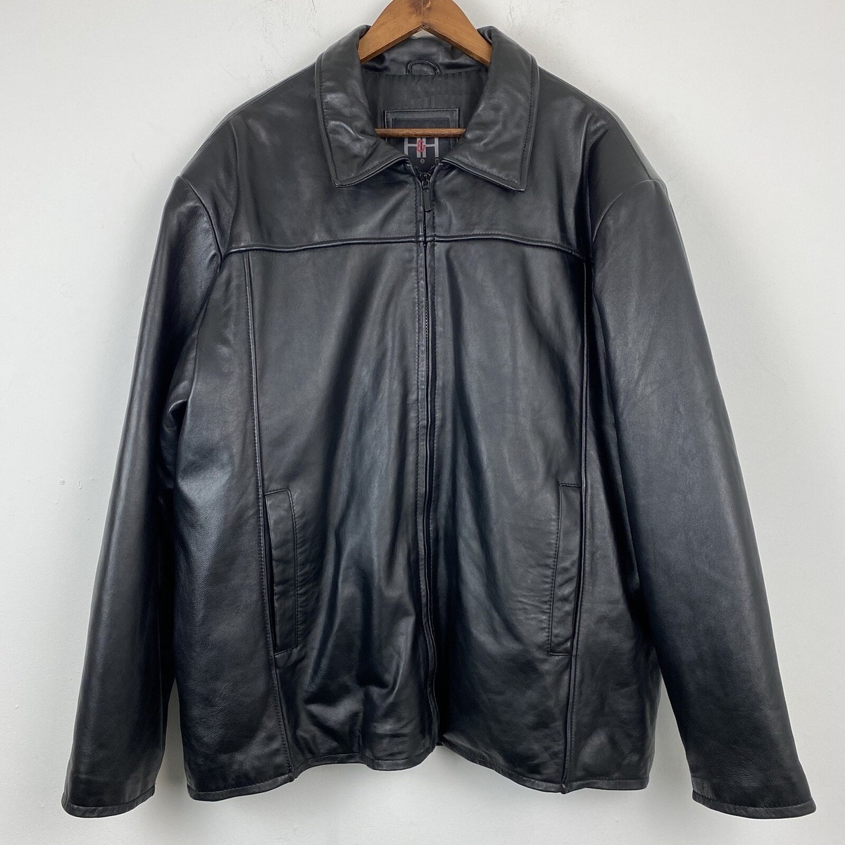 H&H Men size XL Black Leather Jacket | eBay H&H Men size XL Black Leather Jacket | eBay