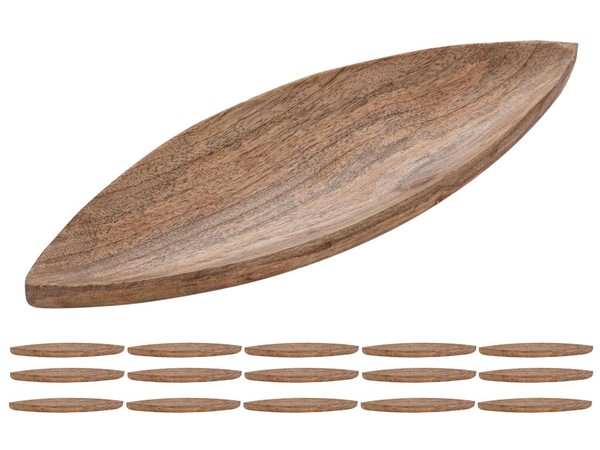 Dekoschale Holzschale B40Xh3Xt14Cm Masterbox 16-Teilig Boot SchiffföRmig Mangoho-image
