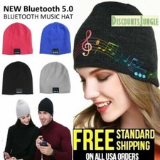 Wireless Headset Beanie Hat Music Cap Headphone Earphone Speaker Winter Activity