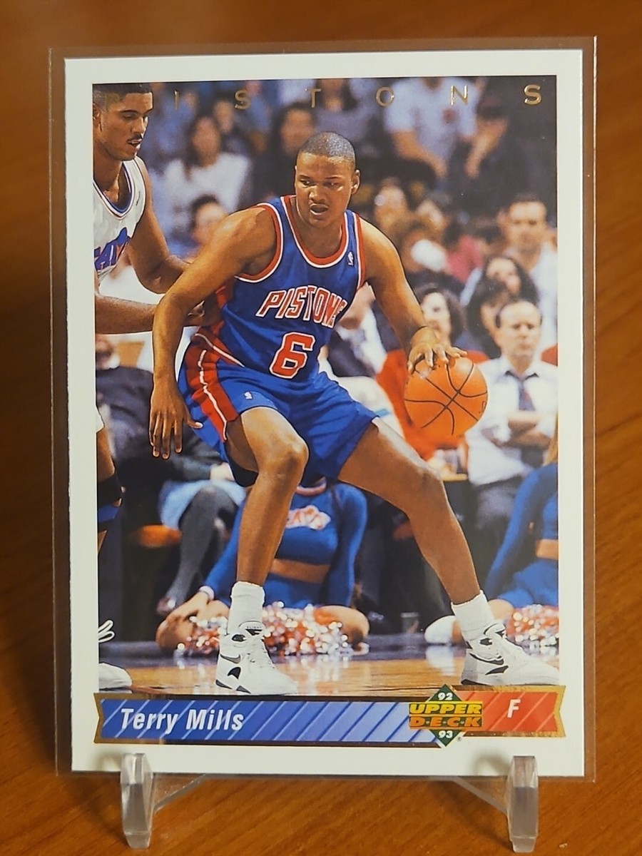 1992-93 Upper Deck Basketball Card #349 Terry Mills Detroit