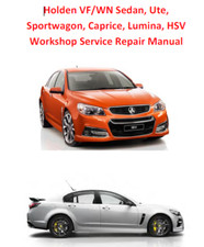  VF Commodore Ute Wagon Caprice HSV Chev SS Genuine Holden Workshop Manual PDF