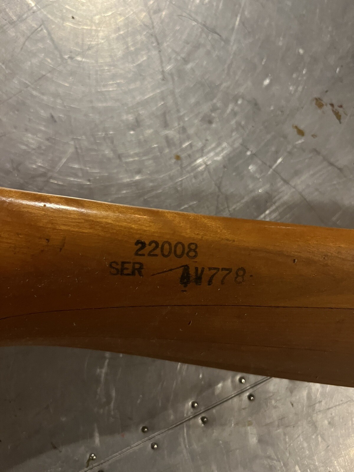 Antique US Propeller Inc Wooden WWII Airplane Wood Prop A V778 22008 eBay