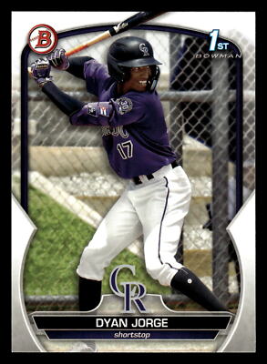 2023 Bowman 1st Edition #BPPF-22 Dyan Jorge Colorado Rockies