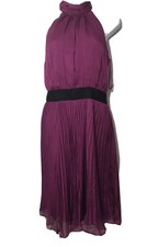 The Limited Event Size 2 Womens Cherry Pleated Party Cocktail Halter Dress
