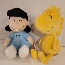 KOHLS CARES 14" PLUSH (Lot of 2) 2019 Lucy & Woodstock Peanuts Stuffed Toys