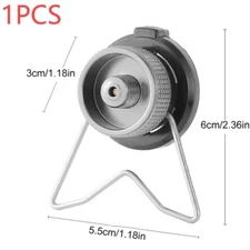 Butane Adapter with Bracket Outdoor Butane Gas Conversion Joint Camping Stove Ad