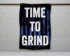 Motivational Gym Flag - Fitness Wall Art Home Gym Decor