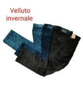PANTALONE UOMO CLASSICO IN VELLUTO CALDO PANTALONI INVERNALI JEANS TAGLIE 48-62