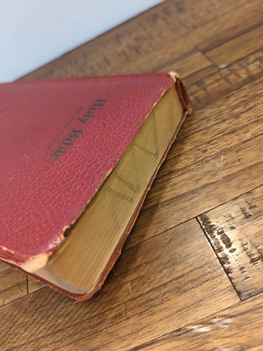 Vintage Holy Bible King James Version Red Letter Edition Dictionary World - Bild 5 von 16