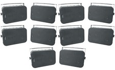 10 Rockville HP65S 6.5" Black Outdoor/Indoor Home Theater Swivel Patio Speakers