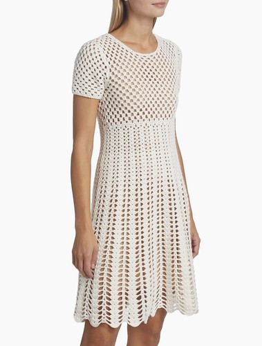 Michael Kors Collection New Crocheted Cashmere Blend Dress Size M $1,495.00 - Picture 3 of 21
