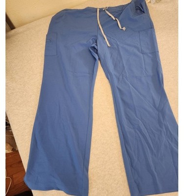 Urbane Performance Scrub Pants Womens XXL Blue 4-Way Stretch Moisture Wicking