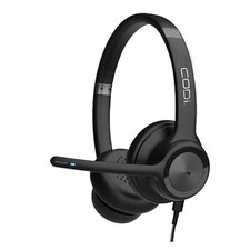 Codi A04618 WIRED DUAL EAR USB-A HEADSET WITH INTEGRATED ENC MICROPHONE