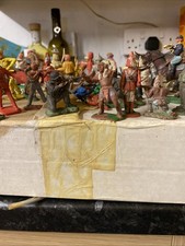 Box Of Assorted Soldiers Cowboys And Indians Knights And Beef Eaters  Plastic P