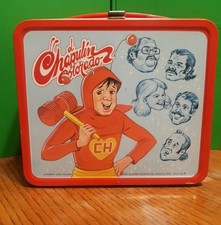 Fiambrera metálica El Chapulin Colorado, versión plana, 1979, Aladdin