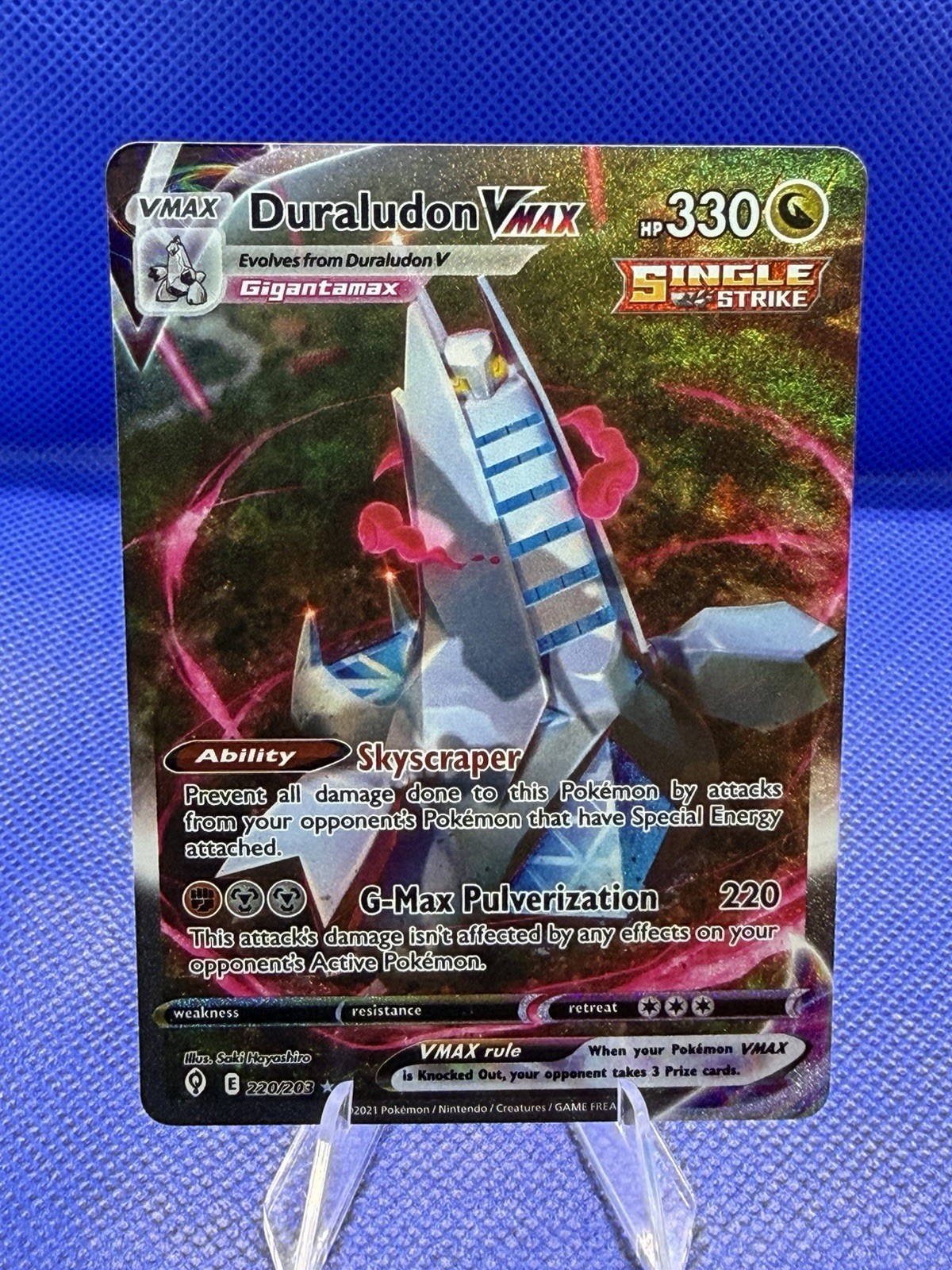 Duraludon VMAX Secret Rare Holo SWSH Evolving Skies 220/203