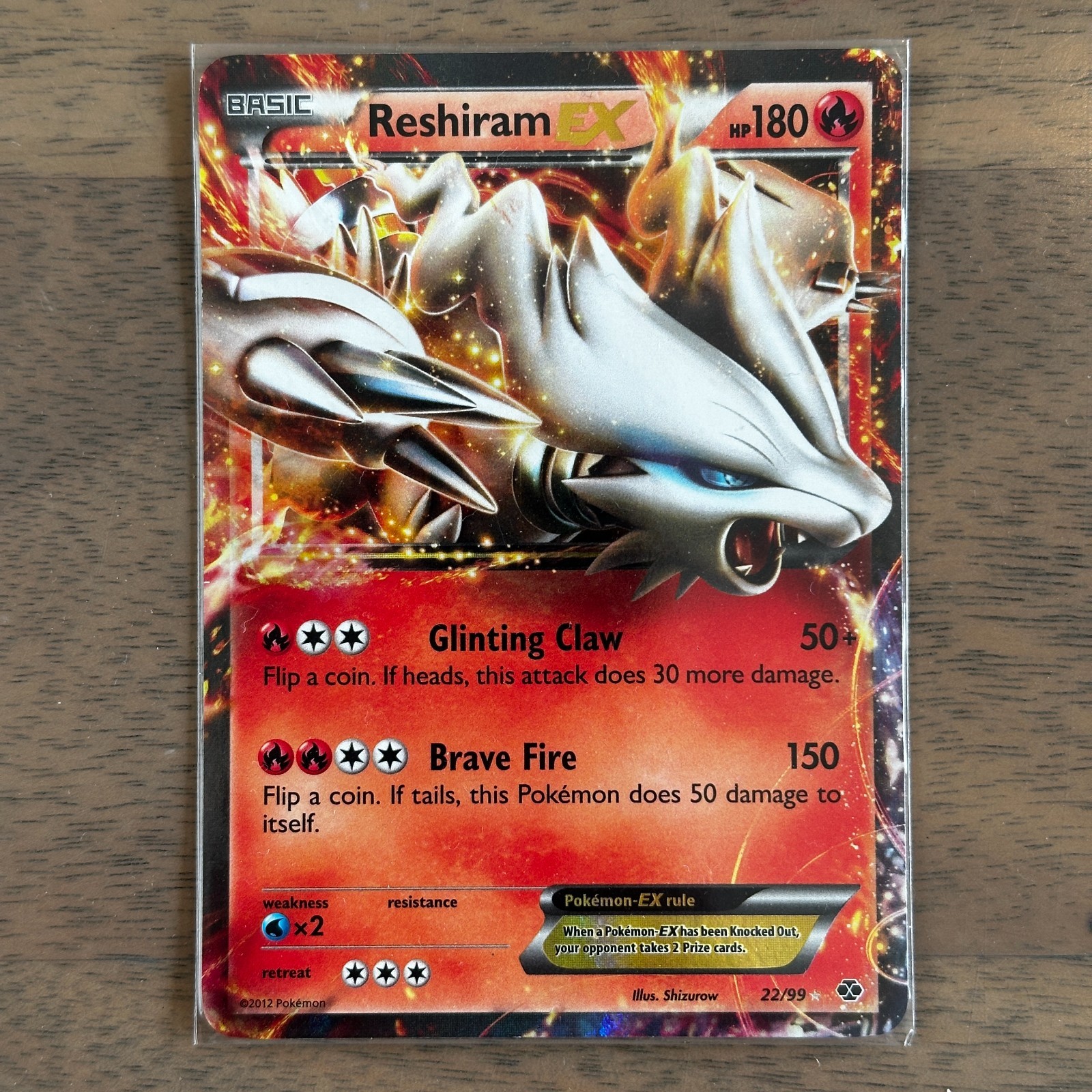 Reshiram EX 22/99 - Next Destinies - NEAR MINT