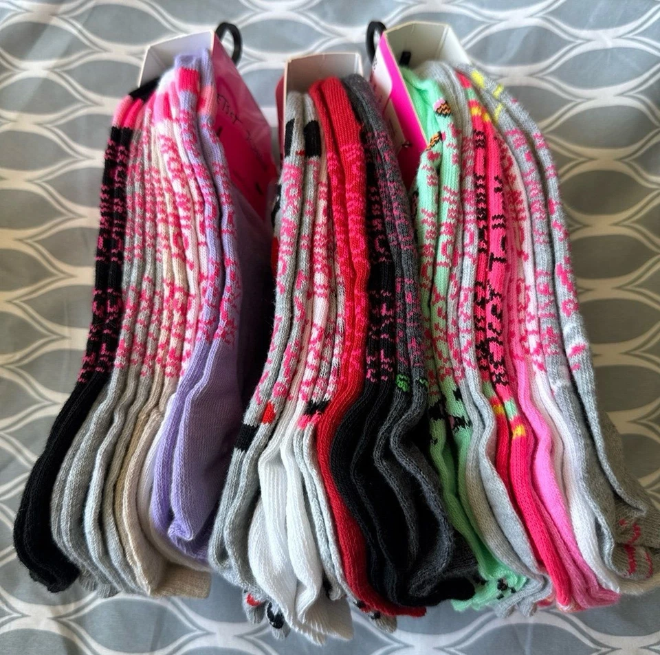 Niñas Betsy Johnson Calcetines 18 Pares Zapato Talla 5-10 (3x 6 Paquetes) Foto 2 de 2