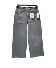 Democracy Jeans Wide Leg Ankle Length High Rise Ab Technology Washed Thyme 8