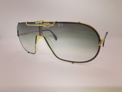 Vintage Cazal 903 Col 97 Gold Shield Sunglasses With Replacement