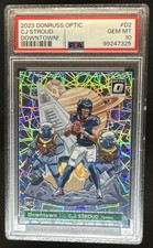 2023 Panini Donruss Optic C.J. Stroud Downtown! SSP Rookie RC #D-2 Texans PSA 10