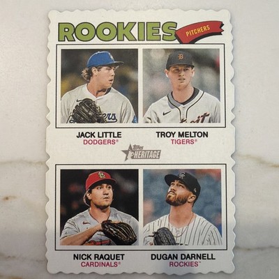 2026 Topps Heritage Deckle Edge Rookie Pitcher #375 Little Melton Raquet Darnell