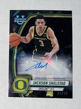 2024-25 Bowman University Chrome Jackson Shelstad Auto Black Sapphire #/10