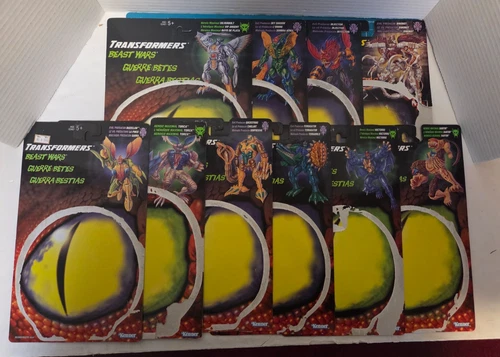 Transformers Beast Wars Vintage Card Back Kenner 1998 Lot of 10 Different