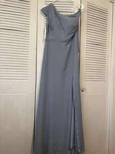 Jj House Slate Blue Bridesmaid Dress Size 6