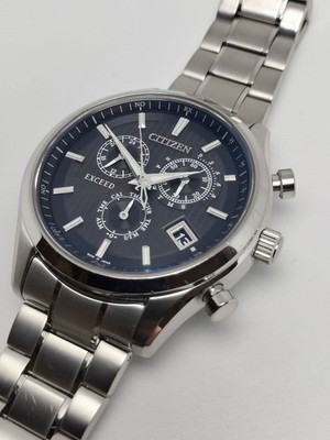 CITIZEN EXCEED E610 Radio Solar Titanium Chronograph Used
