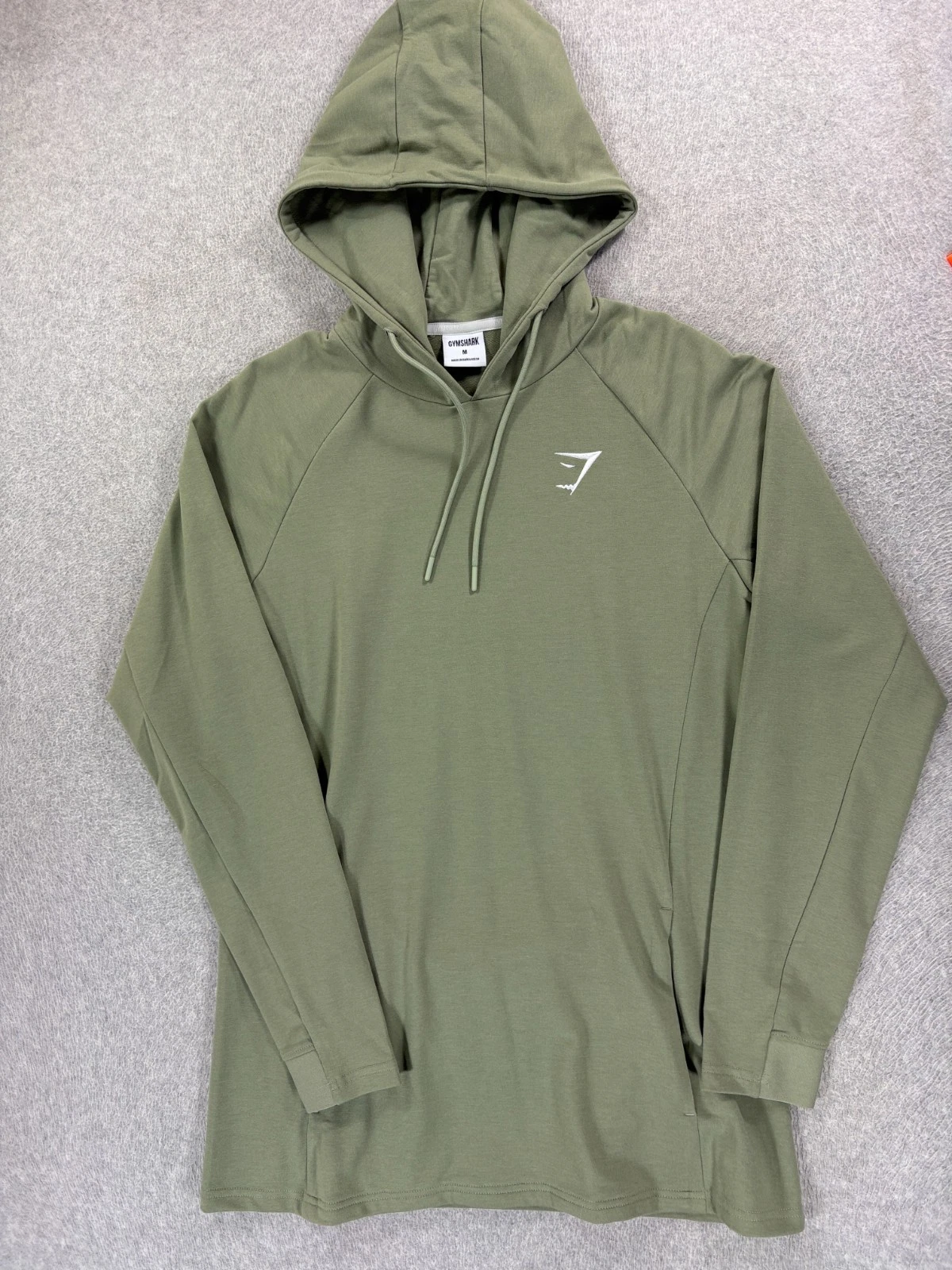 Gymshark Stitched Logo Classic Extra Long Hoodie Sweatshirt (Women's Medium)