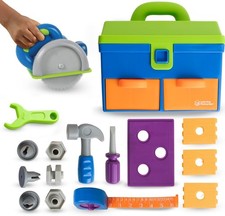 Learning Resources New Sprouts All-in-One Toolbox 18pc Kids Tool Set