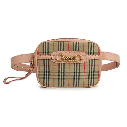 BURBERRY Nova Check Waist Pouch Body Bag Beige 8007510 #1065