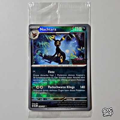 Pokemon Karte Nachtara OBF 130/197 Obsidian  Flammen Promo Sealed Deutsch 